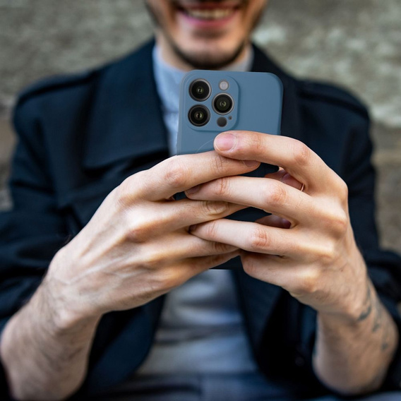 ERBORD Чехол Silicone Mag Cover для iPhone 15, синий