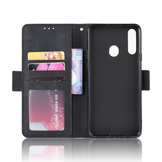 Футляр з клапаном для Samsung Galaxy A20s, Card Slot, чорний