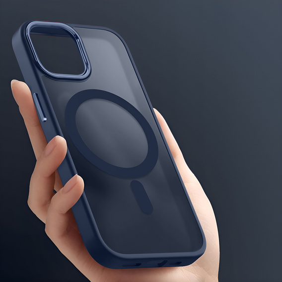 Чехол для iPhone 15 Pro Max, MagColor для MagSafe, темно-синий