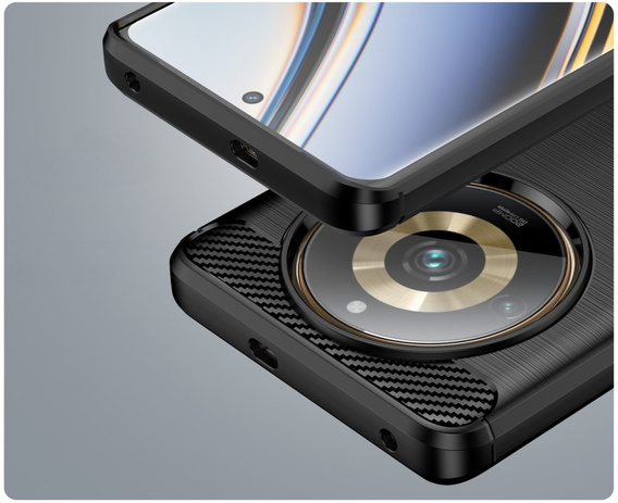 Чoхол до Realme 11 Pro / 11 Pro +, Carbon, чорний