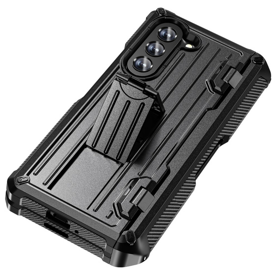 Чехол для Samsung Galaxy Z Fold5 5G, Kickstand, с подставкой и защитой экрана, чёрный