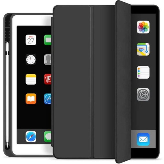 Чехол для iPad 7/8 10.2 2019/2020/2021, Tri-Fold case pen slot, Black