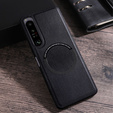 Чoхол до Sony Xperia 1 V, Leather Hybrid MagSafe, чорний