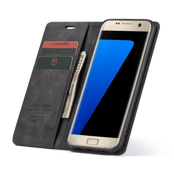 Чохол-сумка для Samsung Galaxy S7 Edge, Leather Wallet Case, чорний