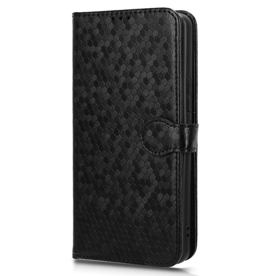 Чохол-фліп для Motorola Moto G56 5G, Wallet Rhombus, чорний