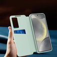 Флип-кейс для Samsung Galaxy S25 Ultra, Smart View Wallet, зелёный