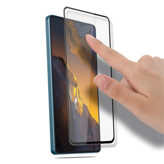 Загартоване скло Mocolo Full Glue для Xiaomi Poco F5 5G, чорна рамка