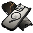 Чохол для iPhone 16 Pro, для MagSafe, Cute Cat, чорний + захисне скло