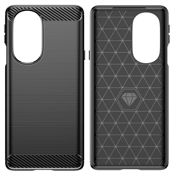 Чехол до Motorola Edge 30 Pro, Carbon, чёрный