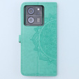 Откидной чехол для Xiaomi 13T / 13T Pro, Mandala, зелёный