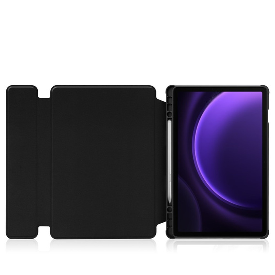 Чехол клавиатура для Samsung Galaxy Tab S10 Lite / S10 FE / S9 FE, Rotary 360° Leather, чёрный