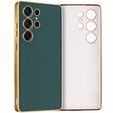 Чехол до Samsung Galaxy S25 Ultra, GKK Leather, зелёный