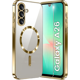 Чохол для Samsung Galaxy A26, Electro MagSafe, золотий + Скло на екран