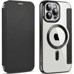 Чохол-книжка для iPhone 12 Pro Max, RFID Wallet MagSafe CamShield, чорний