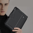 Чехол + клавиатура iPad 7/8/9 10.2 2019 / 2020 / 2021, NILLKIN Bumper Pen Slot, чёрный