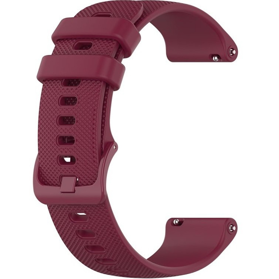 Силиконовый ремешок 18mm до Garmin Vivomove 3S / Vivoactive 4S, Wine Red
