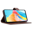 Футляр з клапаном для Oppo A58 4G, Crazy Horse Wallet, коричневий