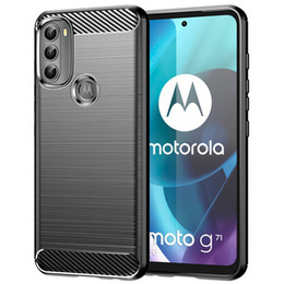 Чехол до Motorola Moto G71 5G, Carbon, чёрный