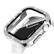 2в1 чехол и защитное стекло для часов Apple Watch 4/5/6/SE 44mm, Silver