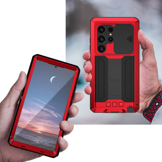 Броньований чохол для Samsung Galaxy S24 Ultra, R-JUST, червоний