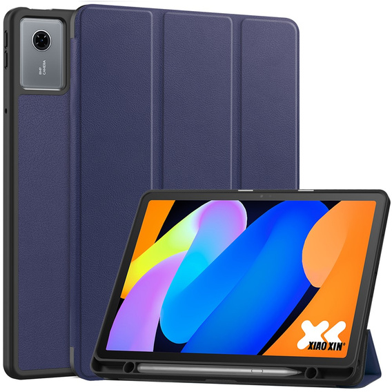 Чехол для Lenovo Idea Tab 11" 2025 TB336FU TB336ZU, подставка, Smartcase с держателем стилуса, темно-синий