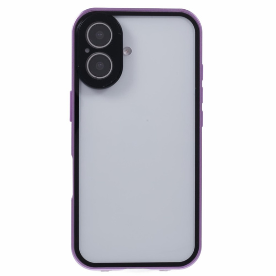 Чохол для iPhone 16, Magnetic Dual Glass, фіолетовий