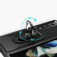 Бронированный Чехол до do Samsung Galaxy Z Fold 4 5G, Nox Case Ring, чёрный