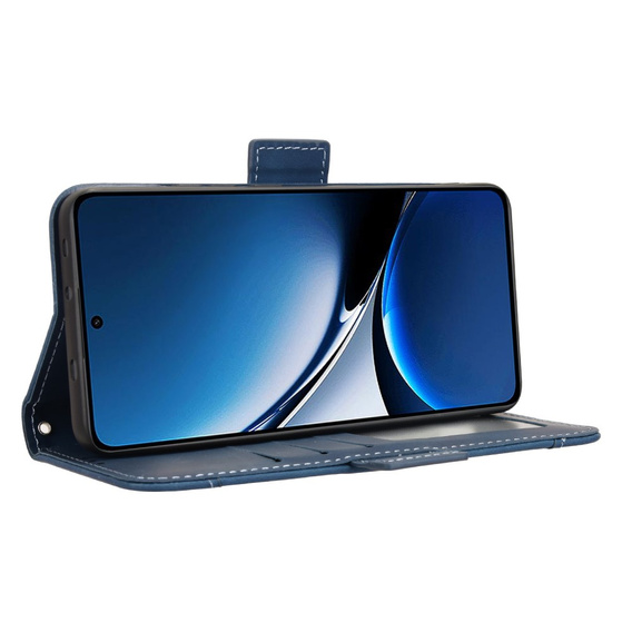 Футляр з клапаном для Xiaomi Poco X7 Pro 5G, Card Slot, темно-синій