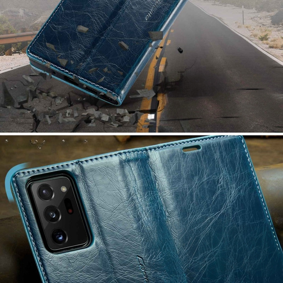 Чохол-обкладинка CASEME для Samsung Galaxy Note 20 Ultra, Waxy Textured, м'яти