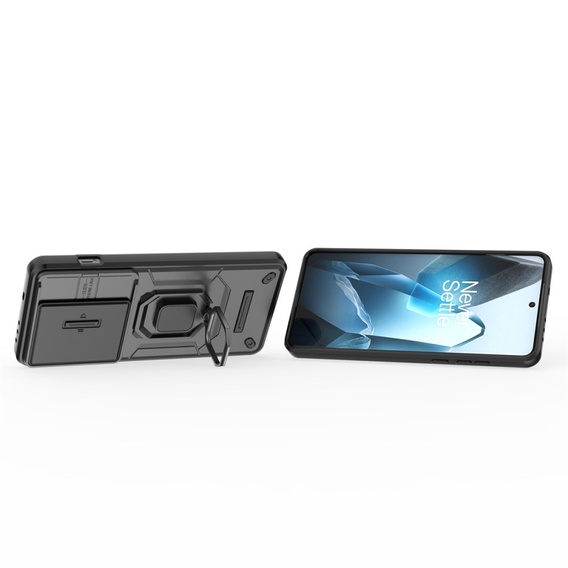 Чохол для OnePlus 13, KickStand Camera Lens, чорний