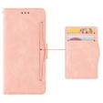 Футляр з клапаном для T Phone 2 5G, Card Slot, рожевий
