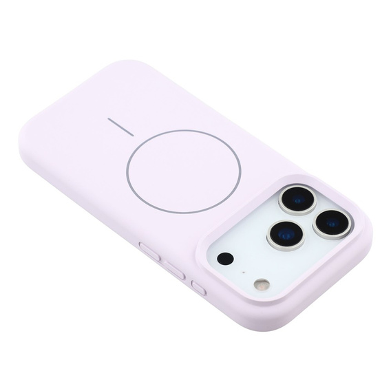 Силиконовый чехол для iPhone 17 Pro, для MagSafe, противоударный, фиолетовый