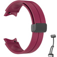 Силіконовий ремінець для Fitbit Inspire 3, Red Samsung Galaxy Watch 4 / 5 40/42/44/46/45MM PRO, Claret