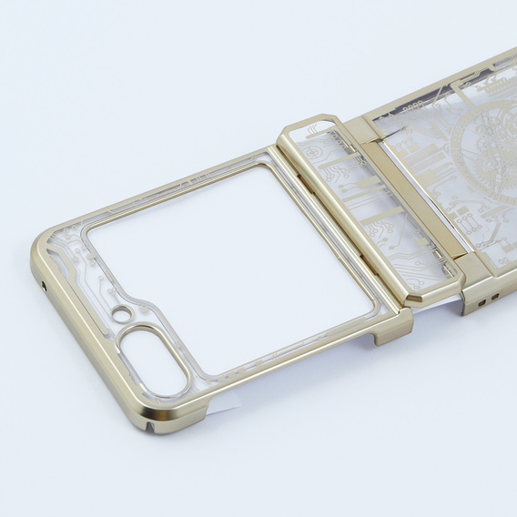 Чохол для Samsung Galaxy Z Flip 5 5G, Mechanical Legend, золотий