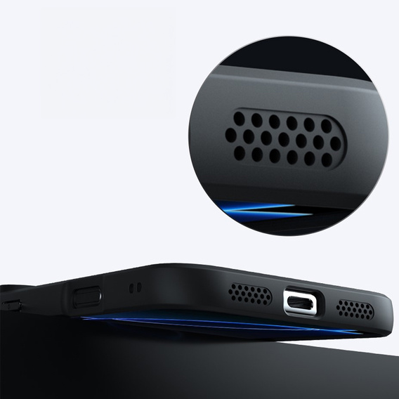 Матовый чехол для iPhone Air, для MagSafe, с защитой камеры, черный