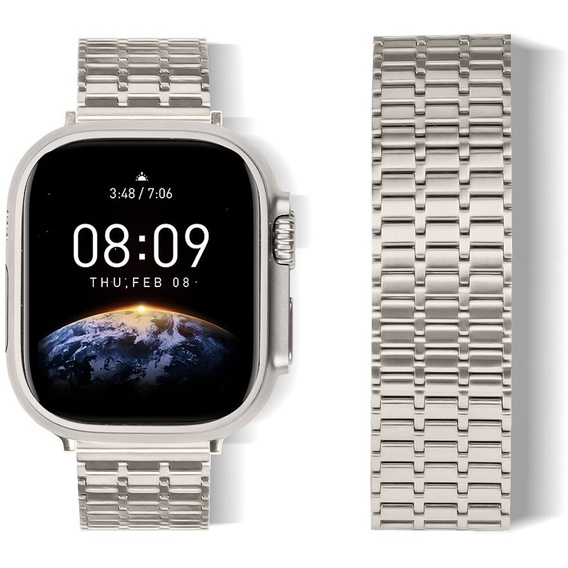Сталевий ремінець для Apple Watch 1/2/3/4/5/6/7/8/SE/ULTRA 42/44/45/49 MM - бежевий