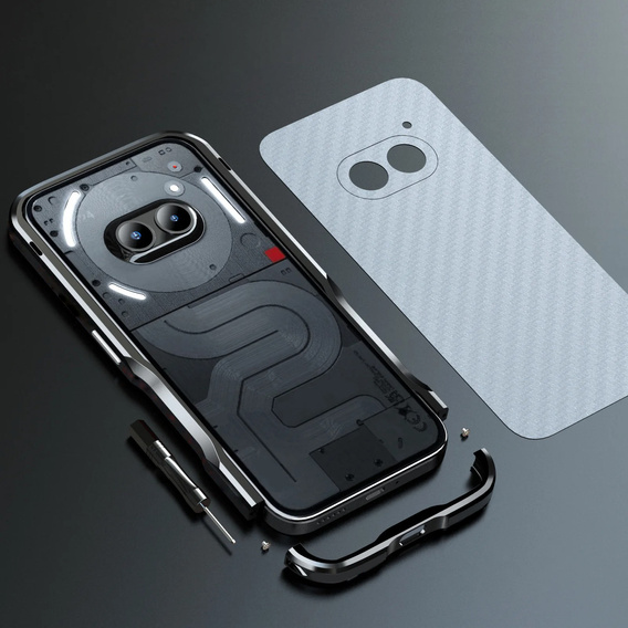 Чохол LUPHIE для Nothing Phone 2a / 2a Plus, Armor Bumper, чорний