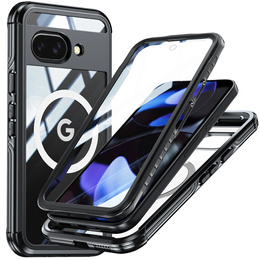 Чохол для Google Pixel 9A, Shockproof, зі склом, для MagSafe, чорний