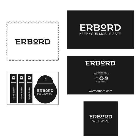 2x ERBORD 3D загартоване скло для Xiaomi 15T