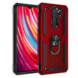 Бронированный Чехол до Xiaomi Redmi Note 8 Pro, Nox Case Ring, красный