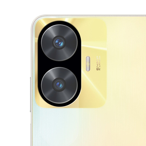 2х гартоване скло ERBORD для камери, щоб Realme C55, чорний