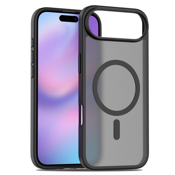 Матовий чохол для iPhone Air, для MagSafe, напівпрозорий чорний