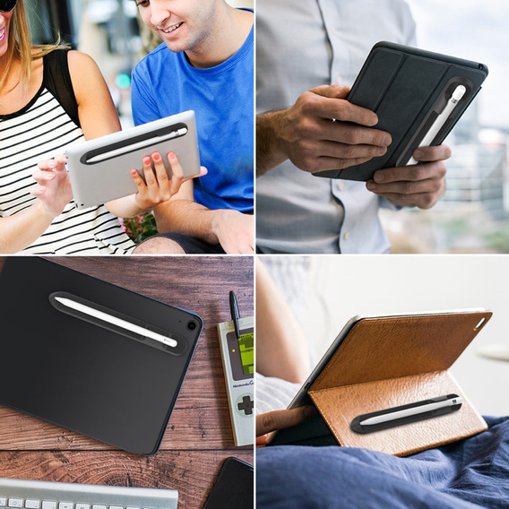 Силіконовий чохол Love Mei для Apple Pencil 1/2, Black