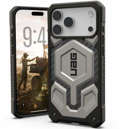 Чехол Urban Armor Gear для iPhone 17 Pro Max, Monarch Pro Kevlar MagSafe, Titanium