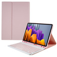 Чохол + клавіатура Samsung Galaxy Tab S7 T870/T875 / S8, Pen Slot, рожевий rose gold