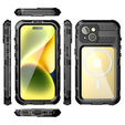 Водонепроникний чохол IP68 для iPhone 15, SHELLBOX MagSafe, чорний
