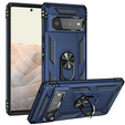 Бронированный Чехол до Google Pixel 6 Pro, Nox Case Ring, темно-синий