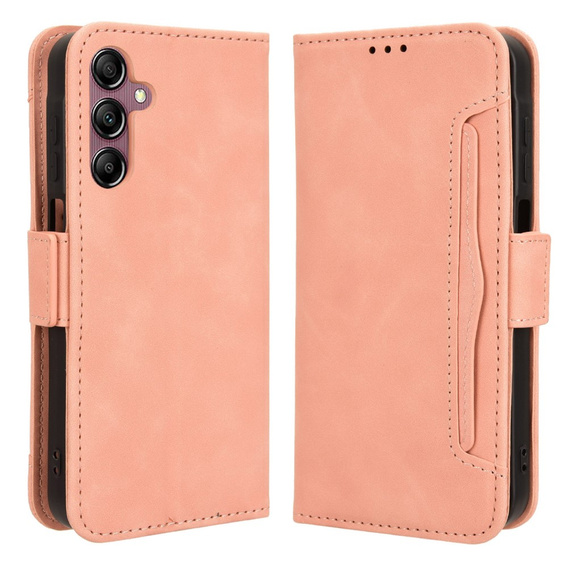 Футляр з клапаном для Samsung Galaxy A15 4G / 5G, Card Slot, рожевий