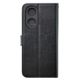Откидной чехол для Oppo A58 4G, Crazy Horse Wallet, чёрный