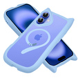 Чохол для iPhone 16, для MagSafe, Cute Cat, м'яти + захисне скло